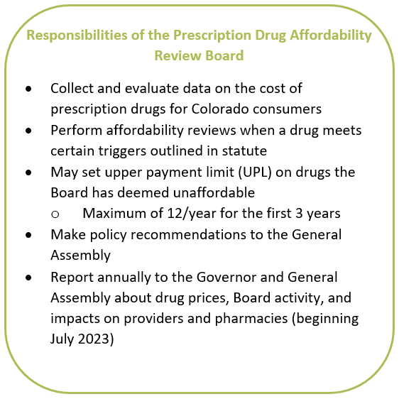 The image titled "PDAB Sidebar" is likely a visual element accompanying the blog post "New Pharmacy Data in the CO APCD" on the CIVHC website. This sidebar image may feature the logo of the Prescription Drug Affordability Board (PDAB), possibly incorporating symbols such as a pill or capsule to represent pharmaceuticals. The design likely uses CIVHC's branding colors, such as blue and green, to align with the organization's visual identity. The purpose of this image is to provide a visual cue related to the PDAB's role in enhancing prescription drug affordability in Colorado.